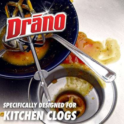 Drano Kitchen Granules Clog Remover, 8.8 oz (Pack of 3)