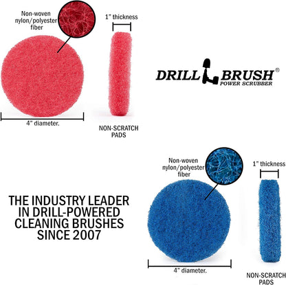 Bathroom - Cleaning Supplies - Drill Brush Power Scrubber Pads - Shower Cleaner - Bathtub - Bath Mat - Bathroom Sink - Tile Cleaner - Baseboard Cleaner - Vinyl Flooring - Hard Water Stain Remover