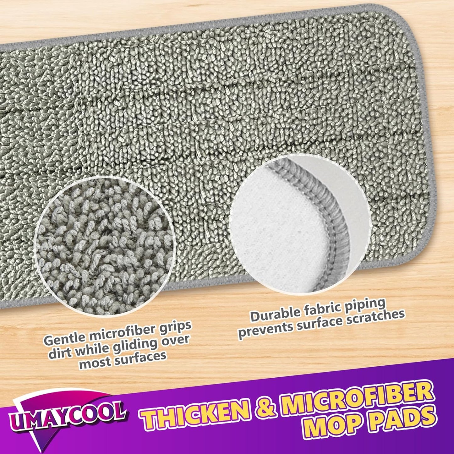 Disposable Mop Pads Refills for Swiffer WetJet Spray Mop - Wet Jet Refill Pads for All Purpose Multi Surface Hardwood Floor Cleaning - Thickened and Super Absorbent - 30 Count
