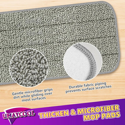 Disposable Mop Pads Refills for Swiffer WetJet Spray Mop - Wet Jet Refill Pads for All Purpose Multi Surface Hardwood Floor Cleaning - Thickened and Super Absorbent - 30 Count