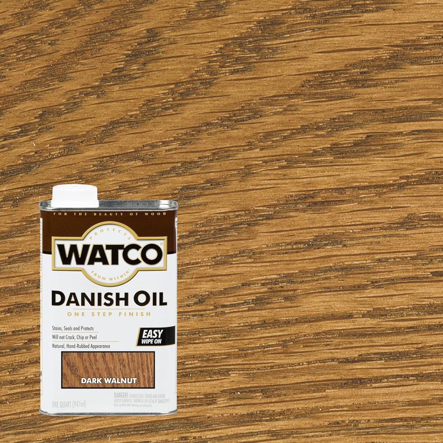 Watco Danish Oil Wood Finish Spray, 11.25 oz, Dark Walnut