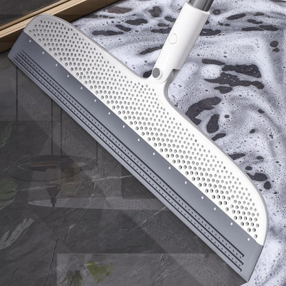 Multifunction Floor Squeegee Broom for Pet Hair Removal, Silicone Magic-Style Broom for Floor Cleaning, 51.77" Long Handle for Carpet, Bathroom Tile, Hardwood Floors, Garage, Liquid Spills, Fine Dust