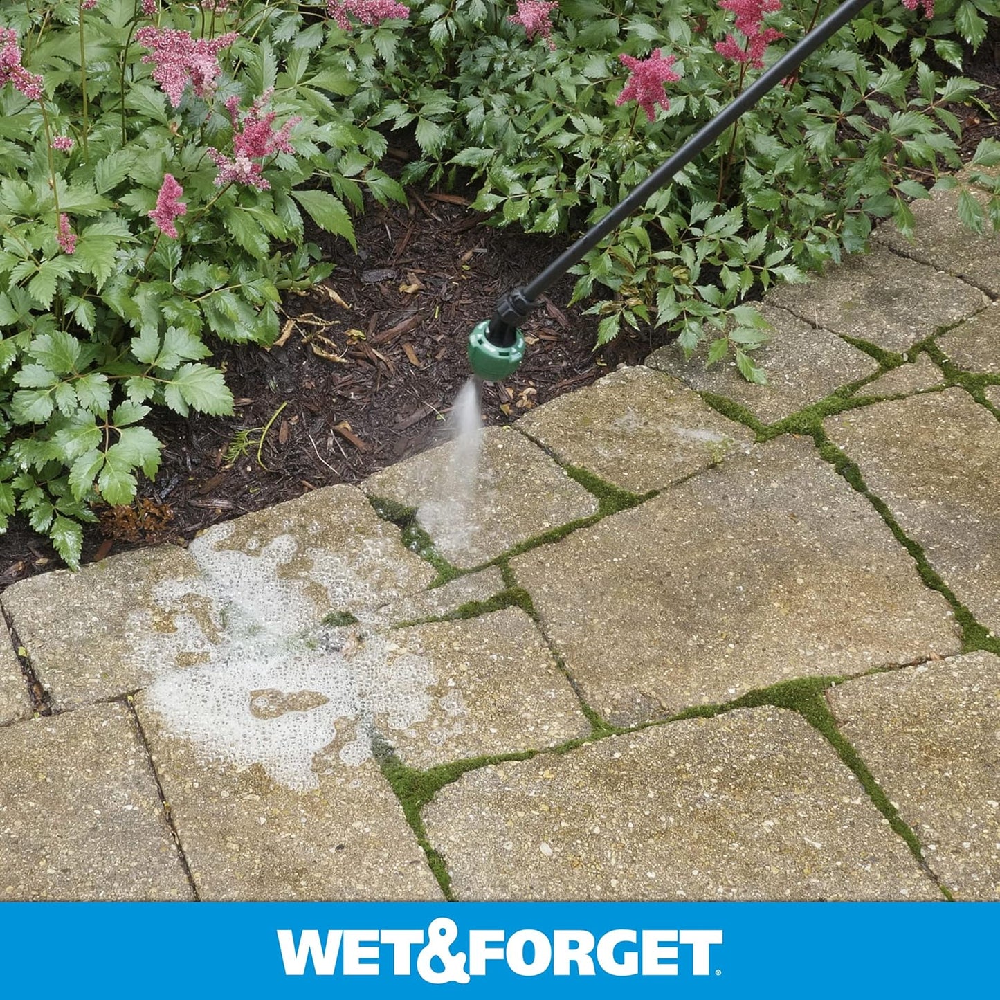 Wet & Forget Moss, Mold, Mildew, & Algae Stain Remover Multi-Surface Outdoor Cleaner Concentrate, Original, 128 Fluid Ounces