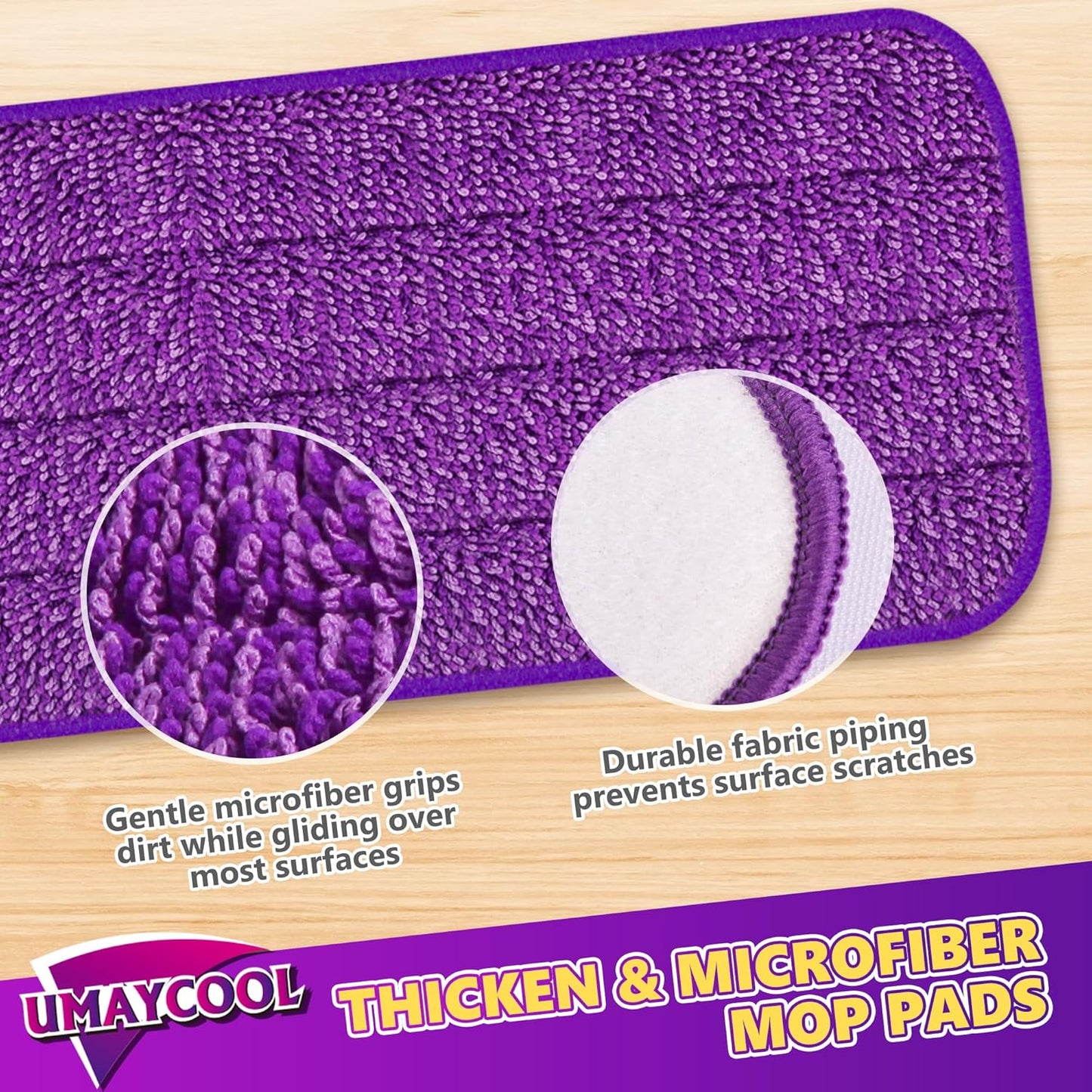Disposable Mop Pads Refills for Swiffer WetJet Spray Mop - Wet Jet Refill Pads for All Purpose Multi Surface Hardwood Floor Cleaning - Thickened and Super Absorbent - 30 Count