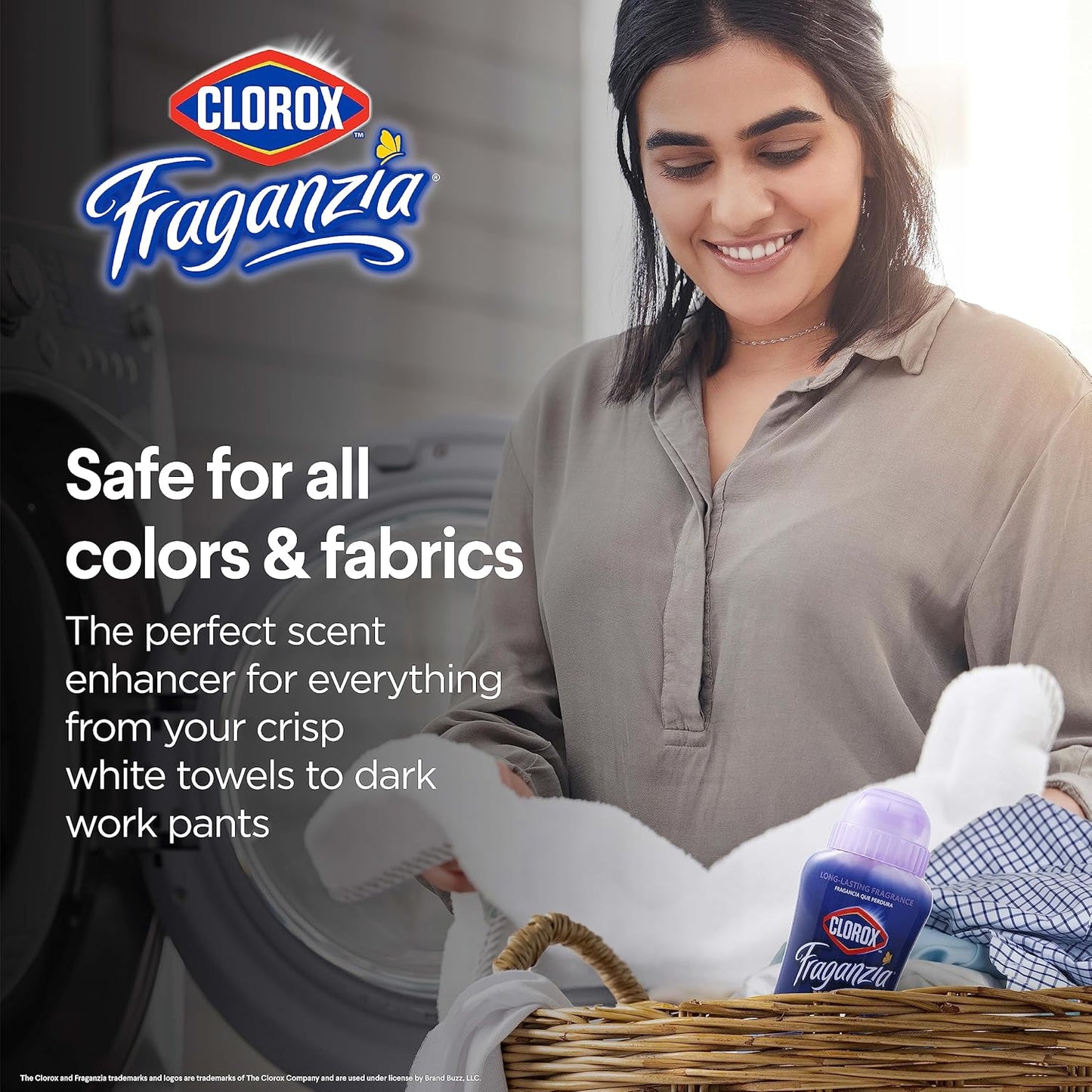 Clorox Fraganzia Laundry Scent Booster Crystals, In-Wash Fragrance Beads for Fresh-Smelling Clothes & Linens, Safe for All Fabrics & Colors, Easy-Pour Bottle, Vanilla Scent, 18 Oz, 2 Pack