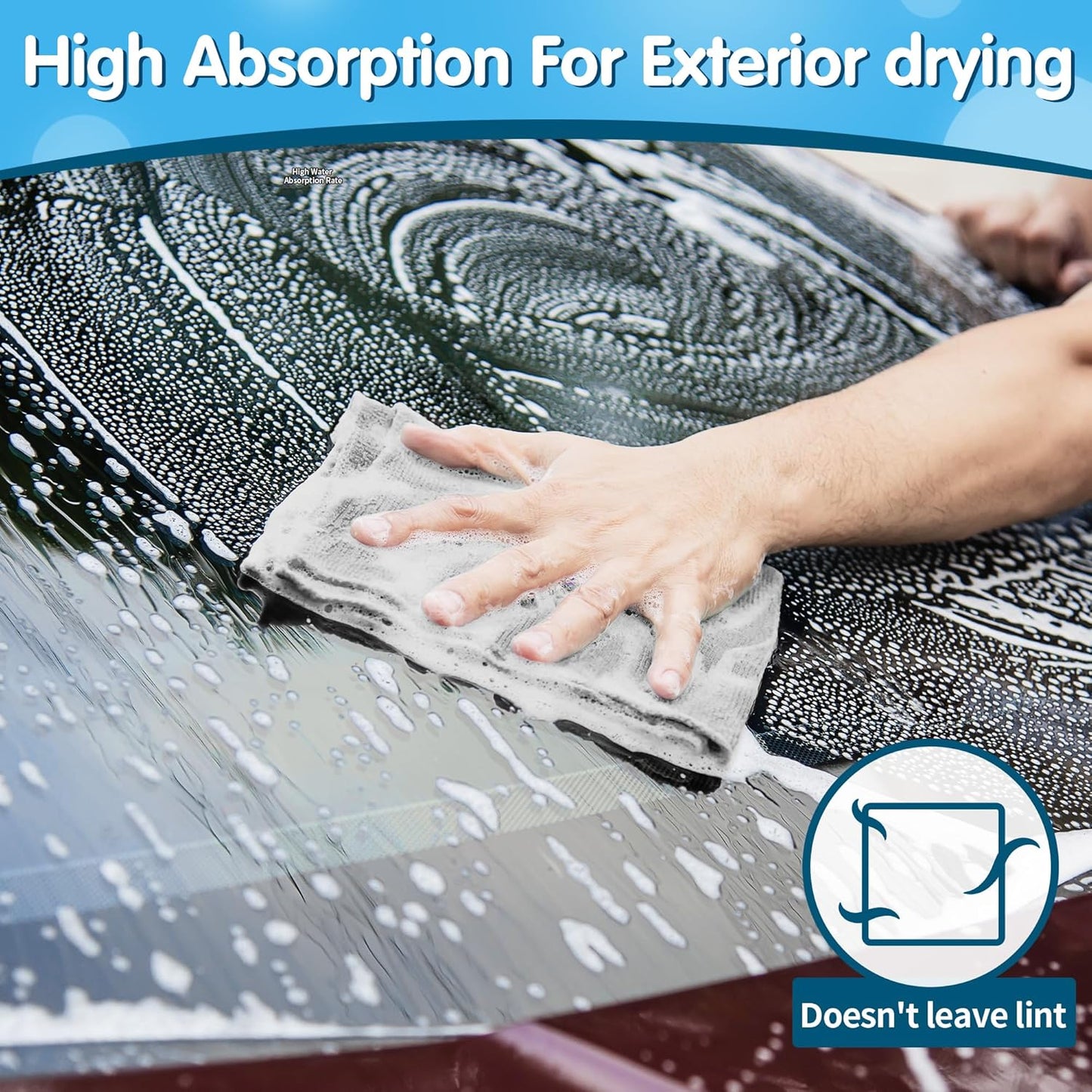 FIXSMITH Microfiber Cleaning Cloth - Pack of 8, Size: 12 x 16 in, Multi-Functional Cleaning Towels, Highly Absorbent Cleaning Rags, Lint-Free, Streak-Free Cleaning Cloths for Car Kitchen Home