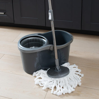 Simplify Self Wringing Mop & Bucket Set | 16 Liter | Extendable Handle | Gentle on Floors