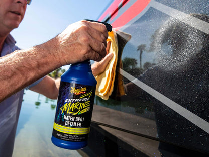 Meguiar's Extreme Marine Vinyl & Rubber Protectant M180132, 32 Oz Spray—Uv Protectant For Boat Owners & Rv Users; Use On Marine/Rv Vinyl And Rubber To Help Prevent Fading And Drying