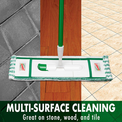 Libman Wet & Dry Microfiber Mop Refills | Dust Mop for Hardwood Floors | Wall Mop | Mops for Floor Cleaning | 3 Total Microfiber Mop Pads Included
