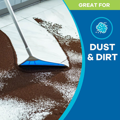 Helio AirBroom 3 Piece Kit All Surface Sweeper and Squeegee for Wet and Dry Cleaning Dust, Dirt, Liquids, Pet Hair, Tile, Hardwood Floors, Carpet, Furniture, Windows, Shower Doors As Seen on TV
