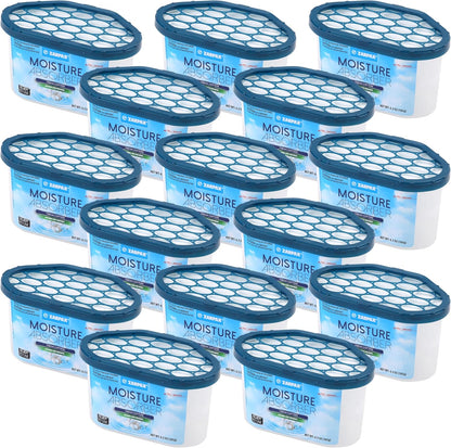 ZARPAX Moisture Absorber Activated Charcoal 10.5 oz/300g | Removes Moisture, Damp, Humidity & Odors | Odor Absorber | Moisture Trap for Bathroom, Closet, Kitchen & Small Spaces | Set of 6