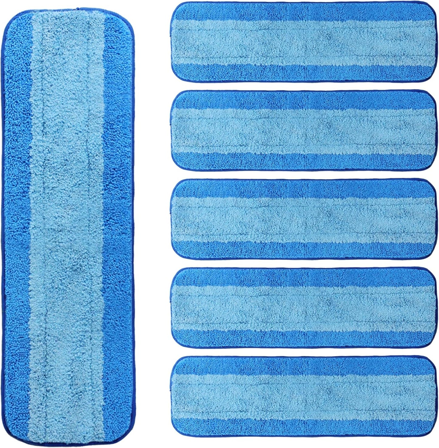 3 Pack Microfiber Reusable Mop Pads, Wet/Dry Floor Cleaning Refill Mop Pads, Spray Mop Hard Wood Floor Mop Pads Refills, Machine Washable Power Mop Pads Replacement