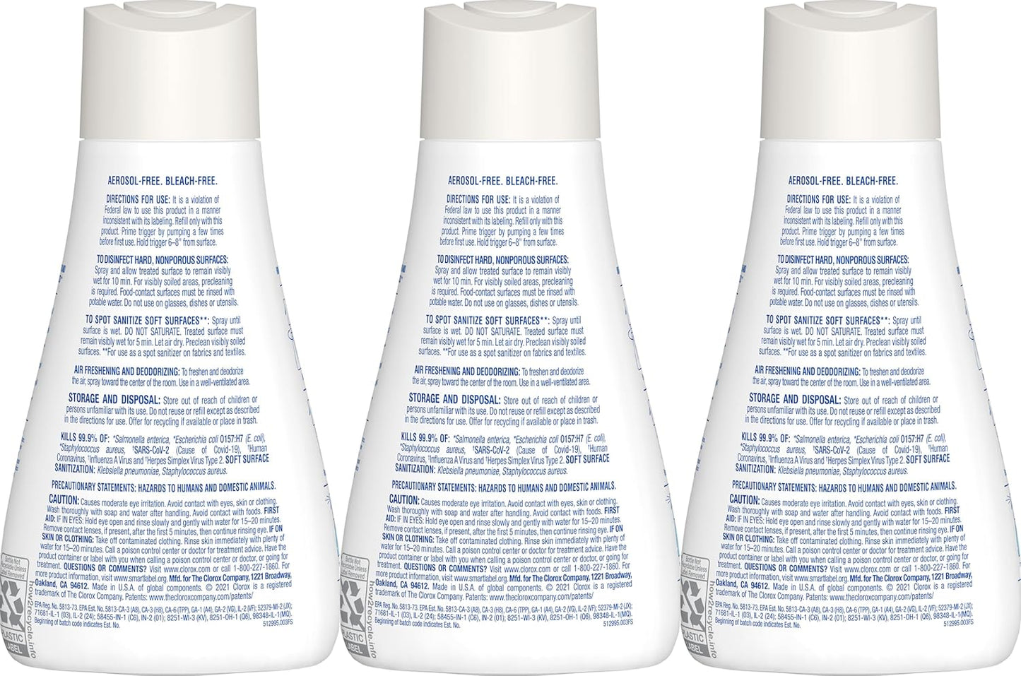 Clorox Disinfecting Mist, Lemon and Orange Blossom, 1 Spray and 1 Refill, 16 oz Each