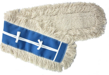 36" Industrial Strength Washable Cotton Dust Mop Refill, Replacement Head for Home & Commercial Use, Fits 36 Inch Frame, Cleans Hardwood, Laminate, Concrete, or Other Floor Systems (36")