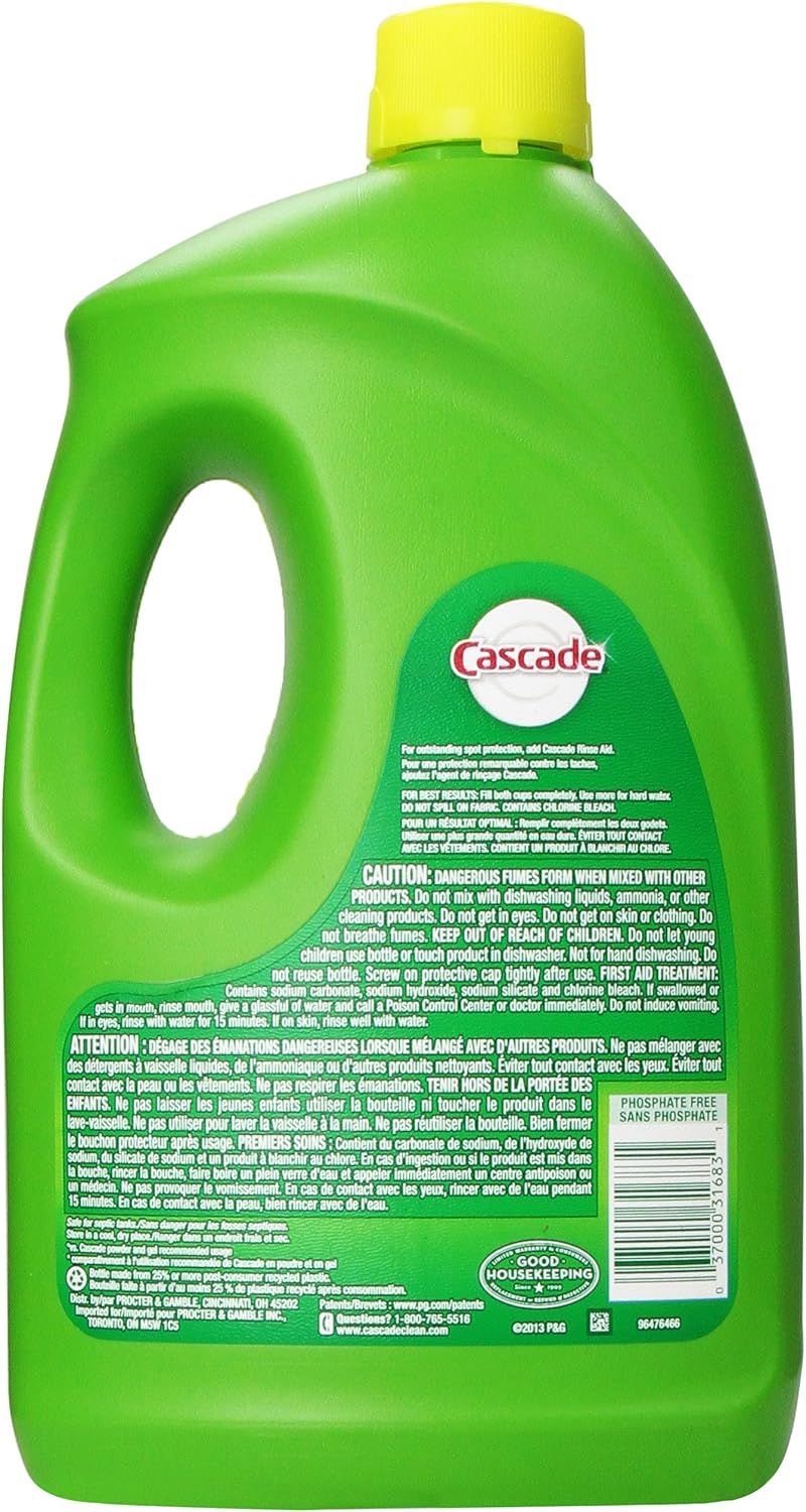 Cascade Dishwasher Detergent Gel, Fresh Scent, 75 oz
