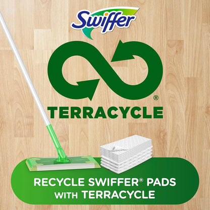 Sweep + Mop, Dry Pads Refill, Floor Cleaner for Dirt, Dust, Hair, Cleaning Cloths for Mopping Home, Bathroom, Kitchen, All Purpose Multi-Surface Floor Wipes, Heavy Duty, Pet, 32 Count
