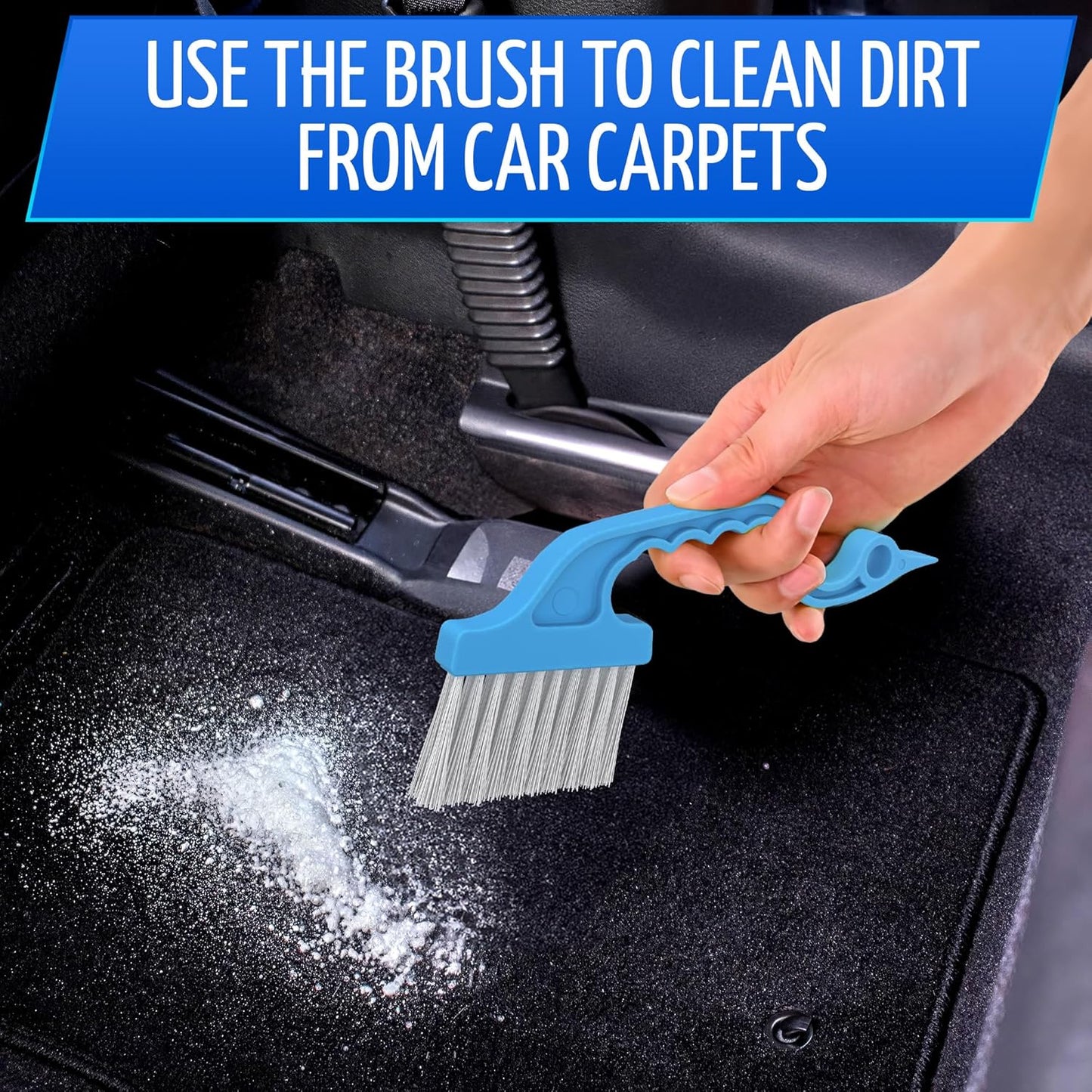 6 Pcs Cleaning Brush Window Mold Cleaner - Window Track & Sill Cleaning Tool, Deep Clean Scrubber for Sliding Doors & Windows Grooves, Household & Car Detailing Brush Kit
