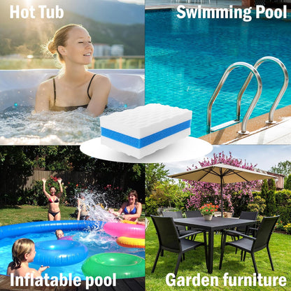 Hot Tub Cleaner Sponges – 5-Pack Spa Cleaning Accessories for Hot Tubs, Swimming Pools, Ice Baths & Paddling Pools – Durable, Reusable Pool Cleaning Sponges - Pool Dirt & Grime Remover