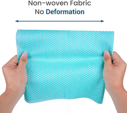 SCRUBIT Reusable Cleaning Wipes, Handy Wipes for Kitchen and Office - Dish Cloths for Washing Dishes - Multi Purpose Disposable Cleaning Towels (12 x 20 in) 72 Pack (Yellow)