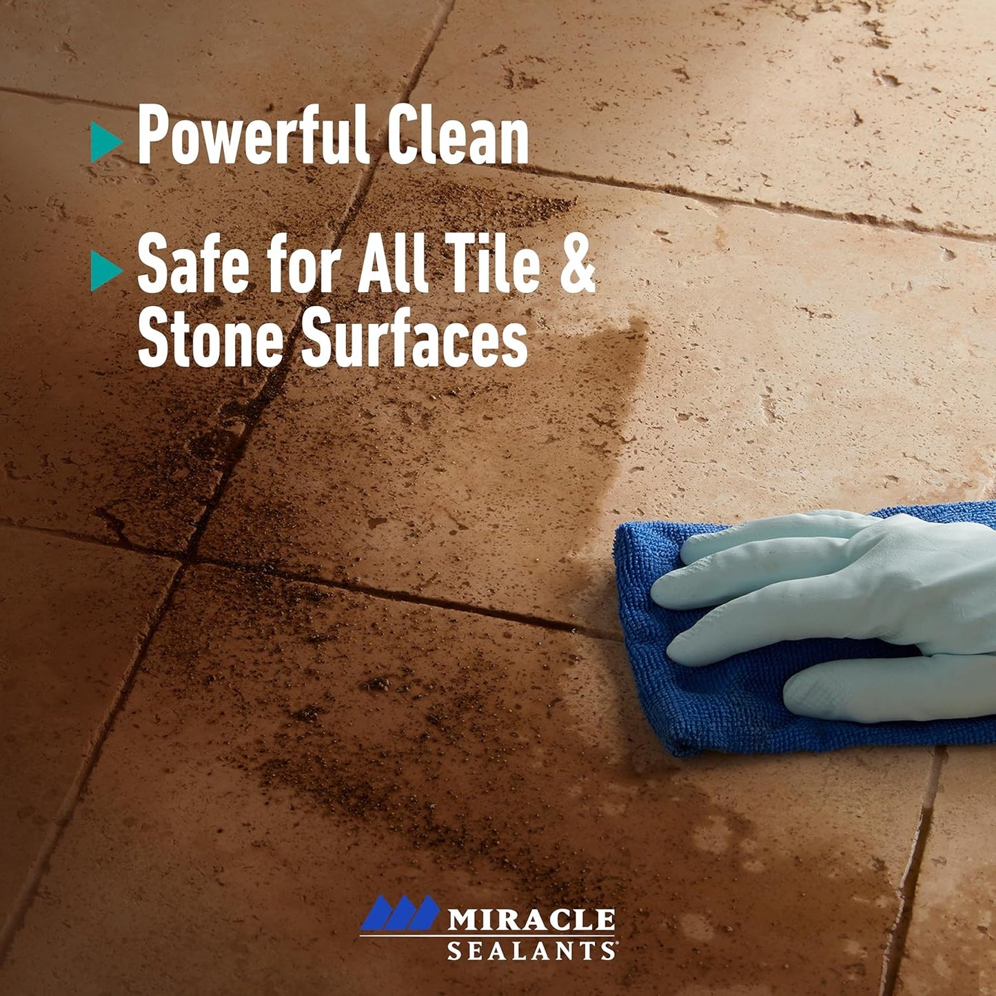 Miracle Sealants Miracle Heavy Duty Non-Acidic Cleaner, Tile & Stone Cleaner & Grout Haze Remover, Quart