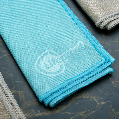 Lifeproof Streakless Microfiber Eco Cleaning Cloth Set - Effortlessly Cleans Stainless, Glass & Stone With Only Water - 3 Pack Set