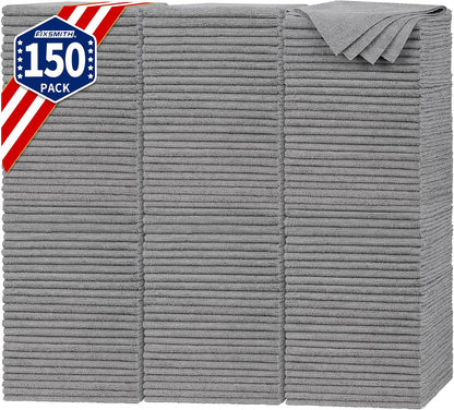 FIXSMITH Microfiber Cleaning Cloth - Pack of 8, Size: 12 x 16 in, Multi-Functional Cleaning Towels, Highly Absorbent Cleaning Rags, Lint-Free, Streak-Free Cleaning Cloths for Car Kitchen Home