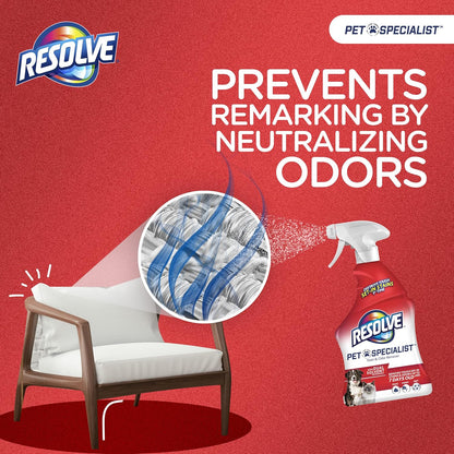Resolve Pet Specialist Carpet Cleaner Spray – for Removal of Pet Stains & Odors Up to 7 Days Old, 22oz