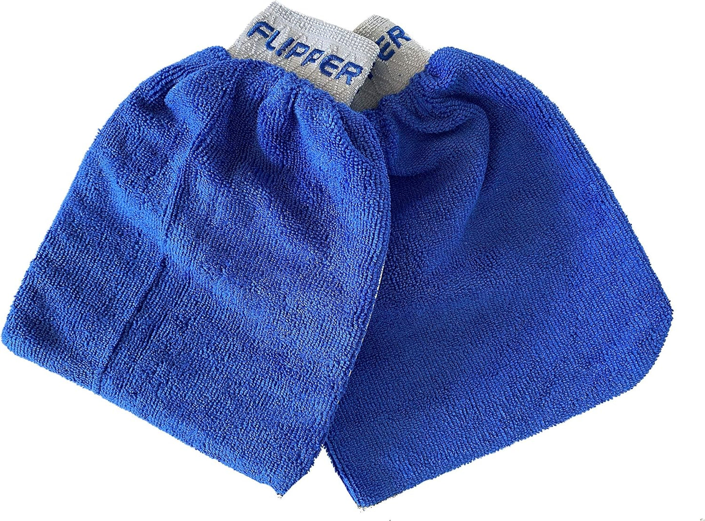 Flipper FLIP-MITT Microfiber Cleaning Mitt 2 Pack, Dual-Sided Terry Cloth & Microfiber Dusting Gloves for House Cleaning, Glass Polishing, Kitchens, Bathrooms, Cars & Aquariums