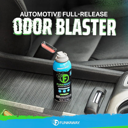 FunkAway Car Deodorizer Spray (8 oz - 3 Pack) Car Air Freshener and Odor Eliminator for SUVs, Trucks, RVs and Boats, Automotive Aerosol that Attacks Funk at the Source