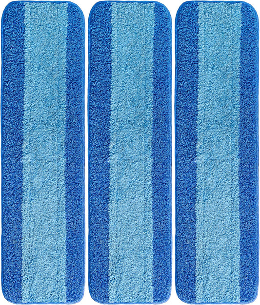 VanDuck Microfiber Cleaning Pads Compatible with Bona Mop (3 Pack) - Microfiber Mop Pads for Hardwood Floor for 18 Inch