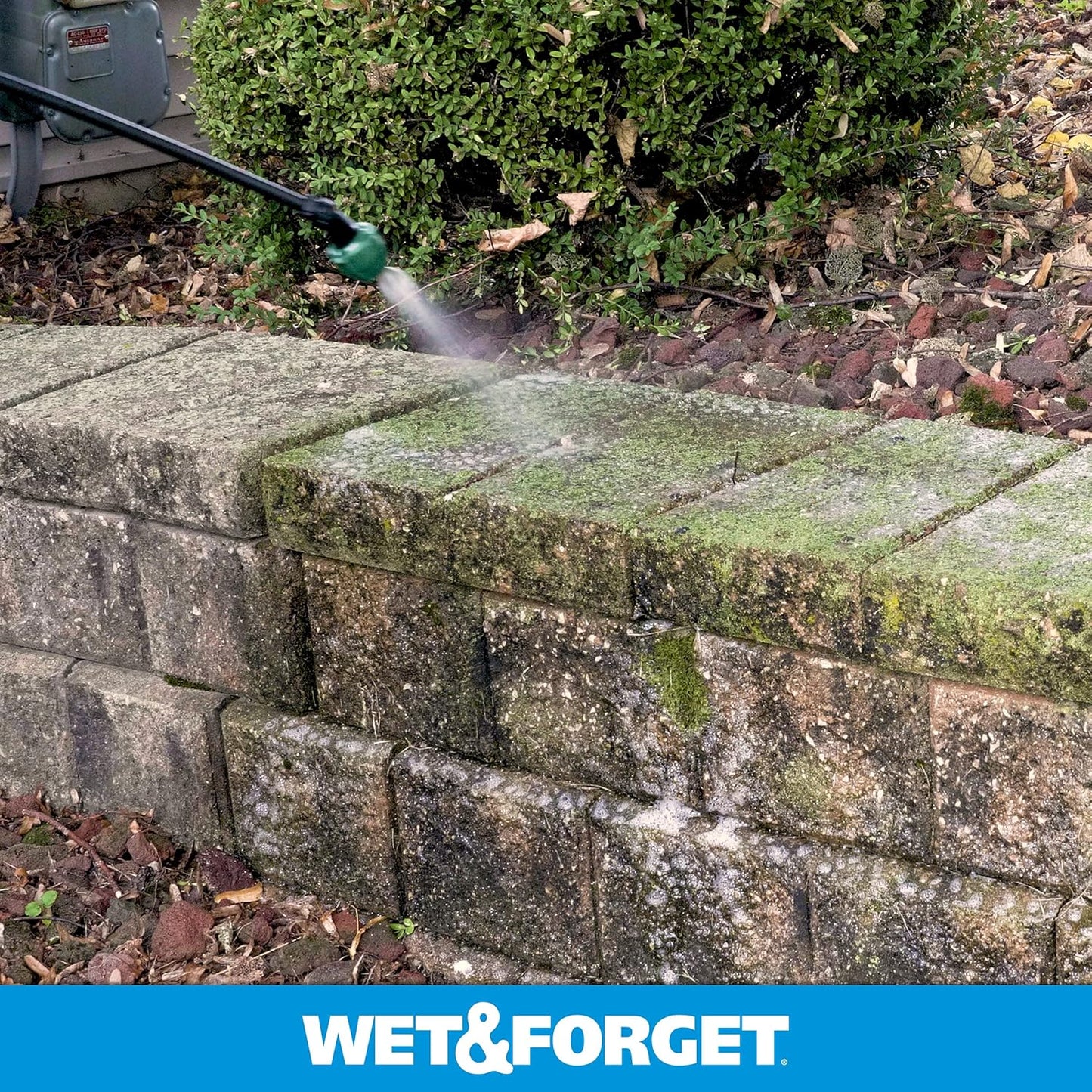 Wet & Forget Moss, Mold, Mildew, & Algae Stain Remover Multi-Surface Outdoor Cleaner Concentrate, Original, 128 Fluid Ounces