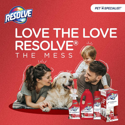 Resolve Pet Specialist Carpet Cleaner Spray – for Removal of Pet Stains & Odors Up to 7 Days Old, 22oz