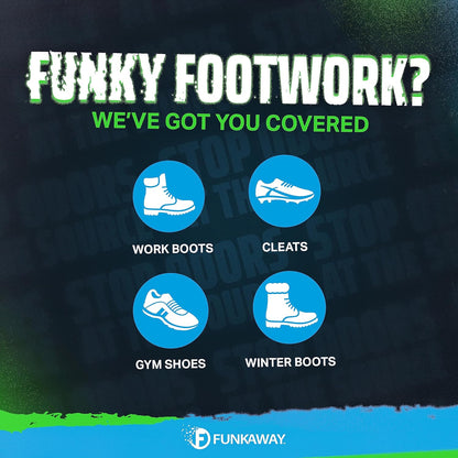 FunkAway Odor Eliminator Spray for Shoes, Clothes and Gear, 3.4 oz., Non-Aerosol; Mini Size for Travel, Ideal for Gym Bag, Purse, Locker or Suitcase