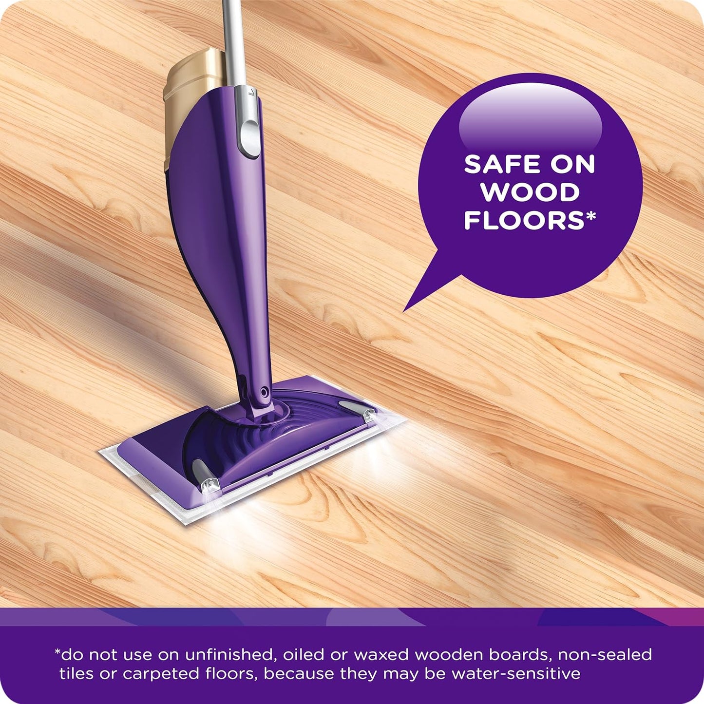 Swiffer WetJet Hardwood Floor Cleaner Spray Mop Pad Refill, Bathroom Cleaning Supplies, Hardwood Floor Cleaner, Multi Surface, 24 Count