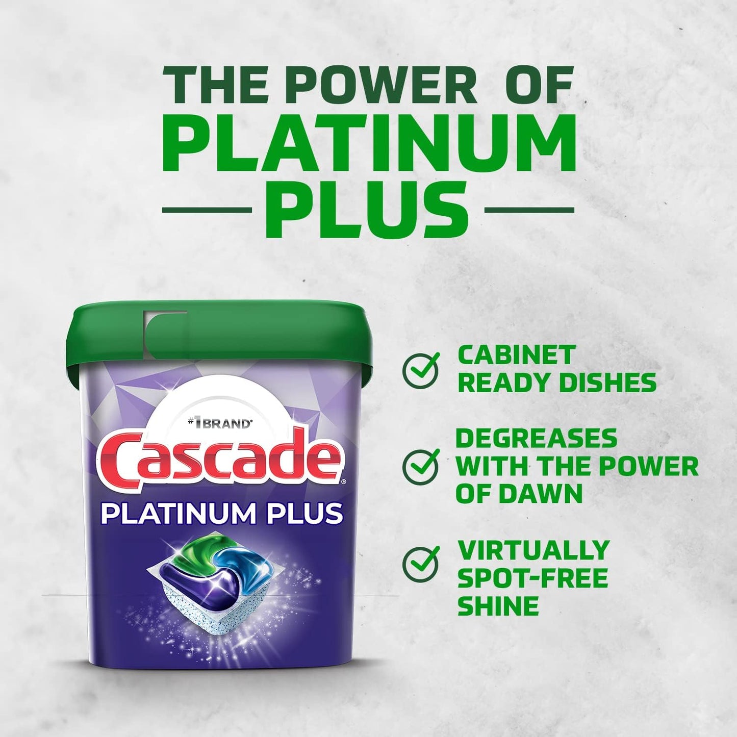 Platinum Plus Dishwasher Pods, Dishwasher Detergent, Dishwasher Soap, Dish Tabs, Dishwashing Tablets, Dish Detergent, Fresh, Actionpacs, 21 Count