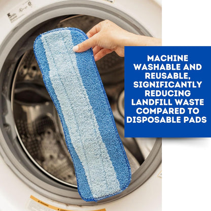 Quick Shine Spray Mop Kit with 1 Microfiber Pad & 1 Multi-Surface Floor Cleaner 16oz | Maneuvers under and around furniture for Easy Cleaning | No Batteries Required | Refillable Cleaning Cartridge