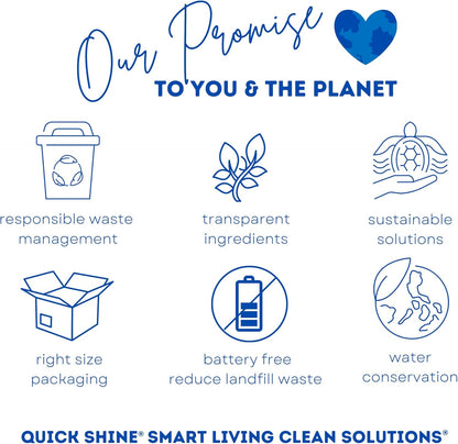 Quick Shine Spray Mop Kit with 1 Microfiber Pad & 1 Multi-Surface Floor Cleaner 16oz | Maneuvers under and around furniture for Easy Cleaning | No Batteries Required | Refillable Cleaning Cartridge