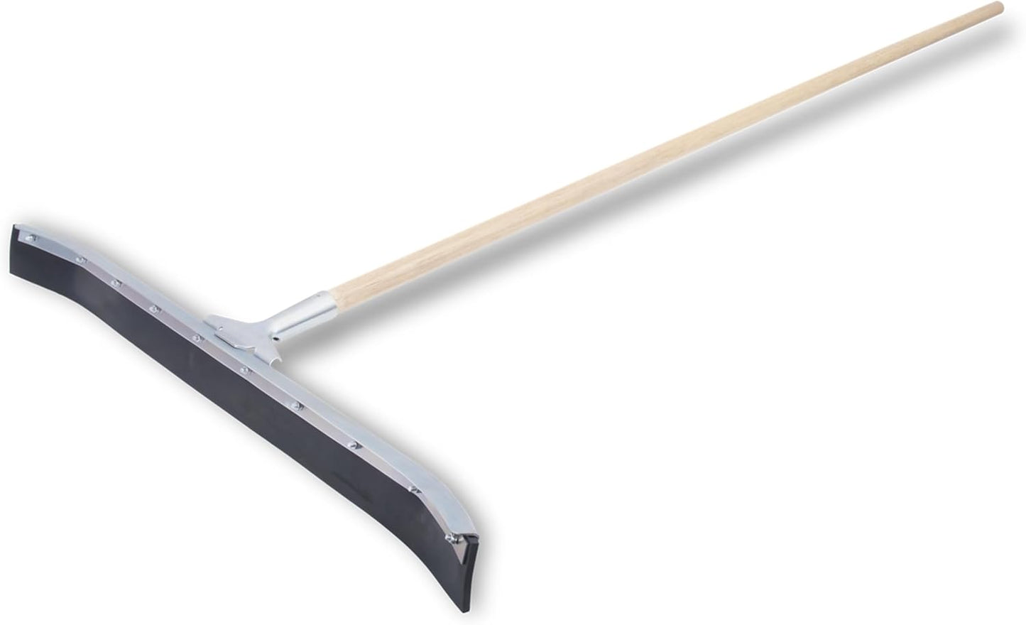 Asphalt Squeegee, 36 Inch Neoprene Curved Blade, 60 Inch Wood Handle, Reversible Floor Squeegee for Concrete and Garage, Heavy Duty Sealcoating Tool, RED700248