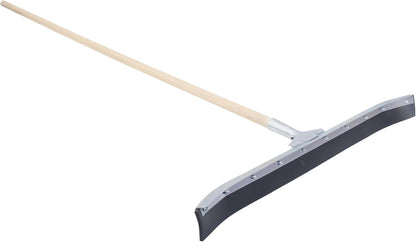 Asphalt Squeegee, 36 Inch Neoprene Curved Blade, 60 Inch Wood Handle, Reversible Floor Squeegee for Concrete and Garage, Heavy Duty Sealcoating Tool, RED700248