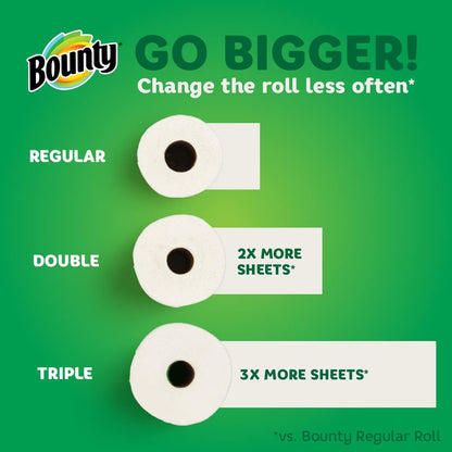 Paper Towels Select-A-Size, White, 6 Triple Rolls = 18 Regular Rolls