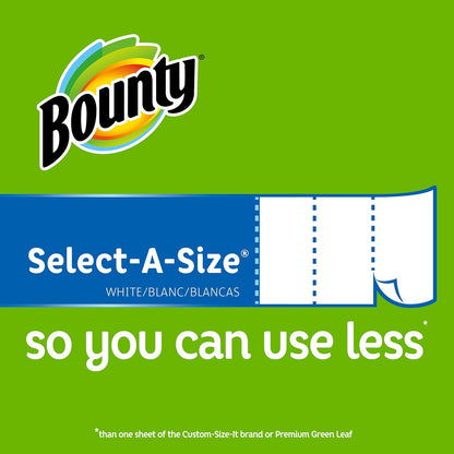 Paper Towels Select-A-Size, White, 6 Triple Rolls = 18 Regular Rolls