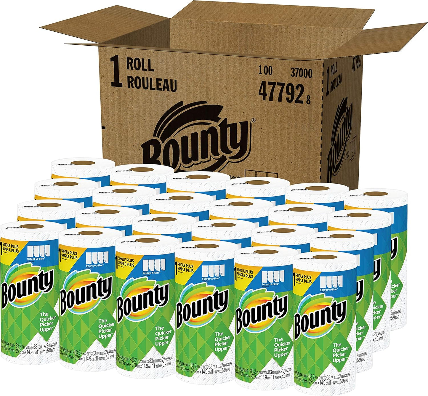 Paper Towels Select-A-Size, White, 6 Triple Rolls = 18 Regular Rolls
