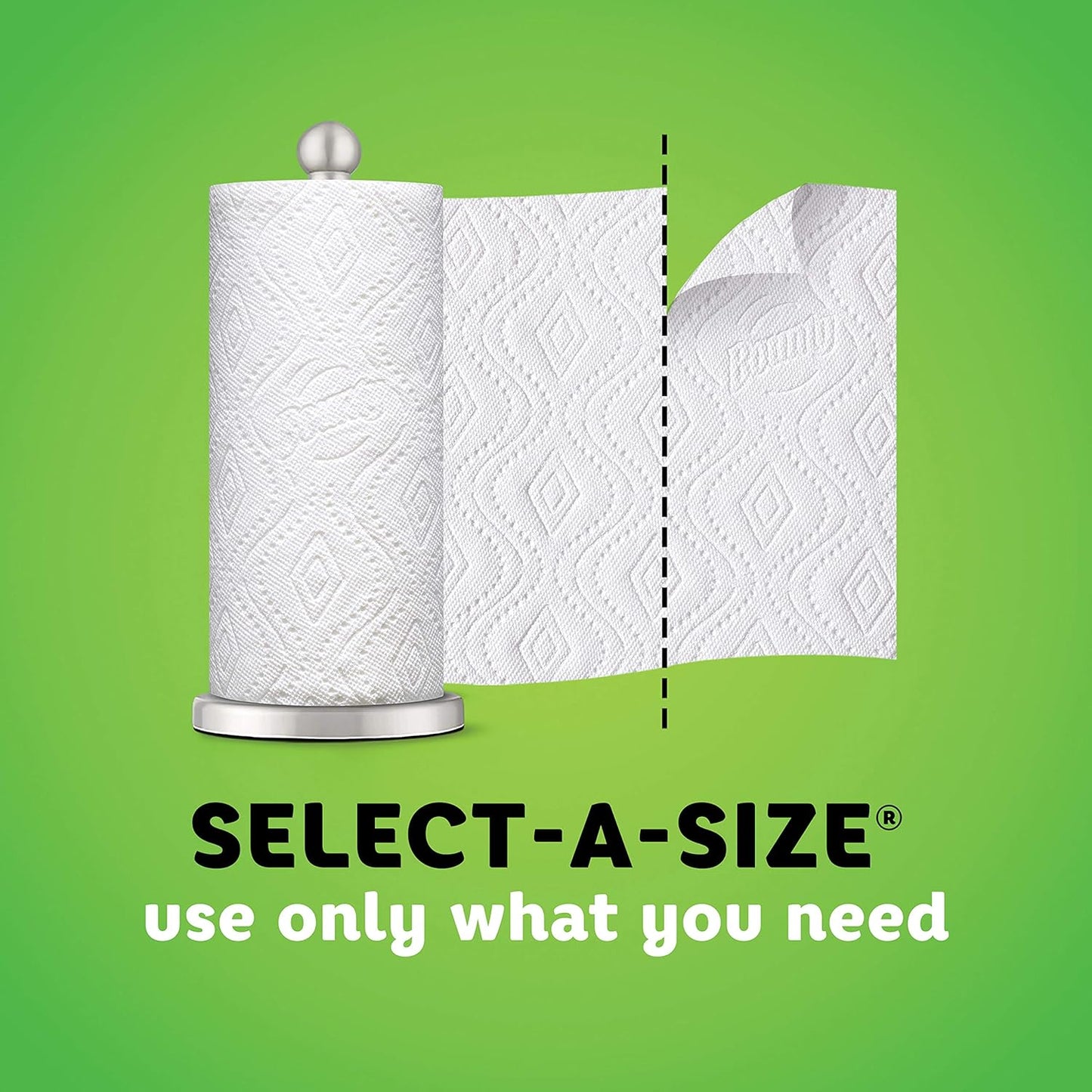 Paper Towels Select-A-Size, White, 6 Triple Rolls = 18 Regular Rolls