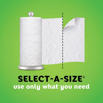 Paper Towels Select-A-Size, White, 6 Triple Rolls = 18 Regular Rolls