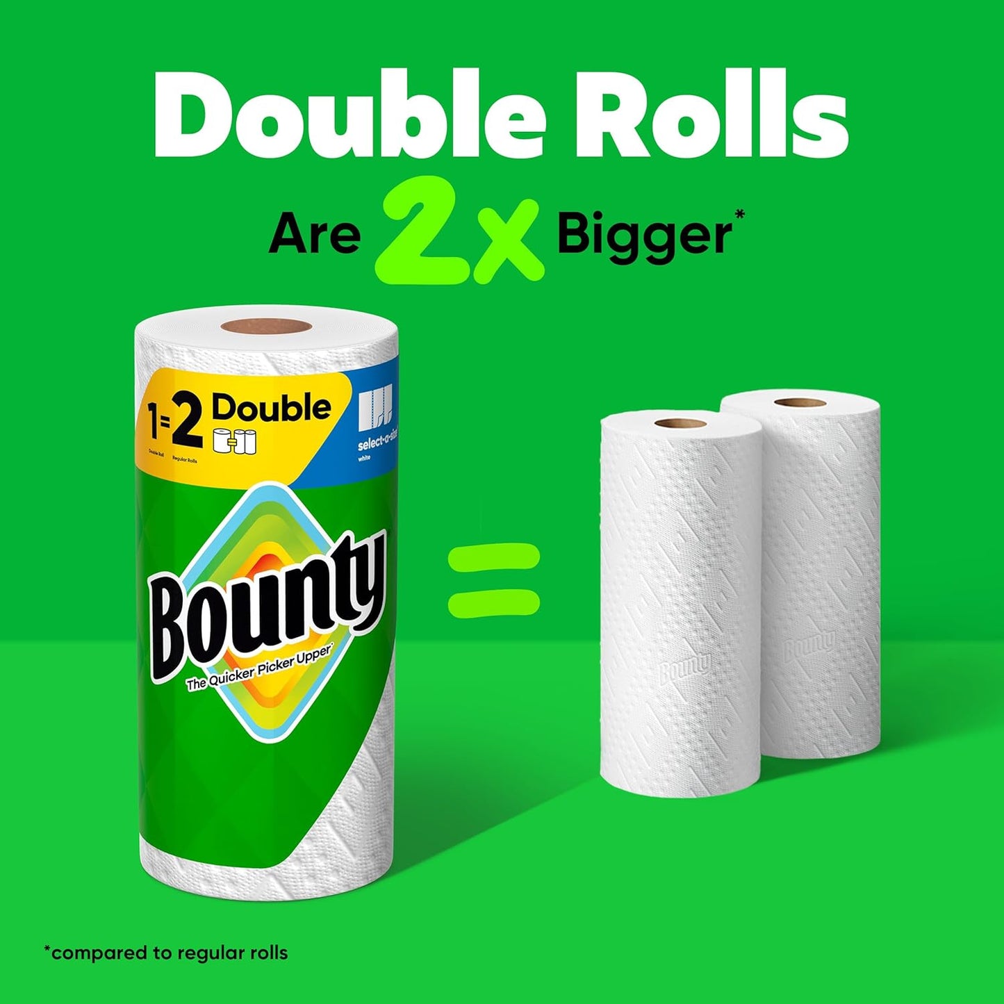 Paper Towels Select-A-Size, White, 6 Triple Rolls = 18 Regular Rolls