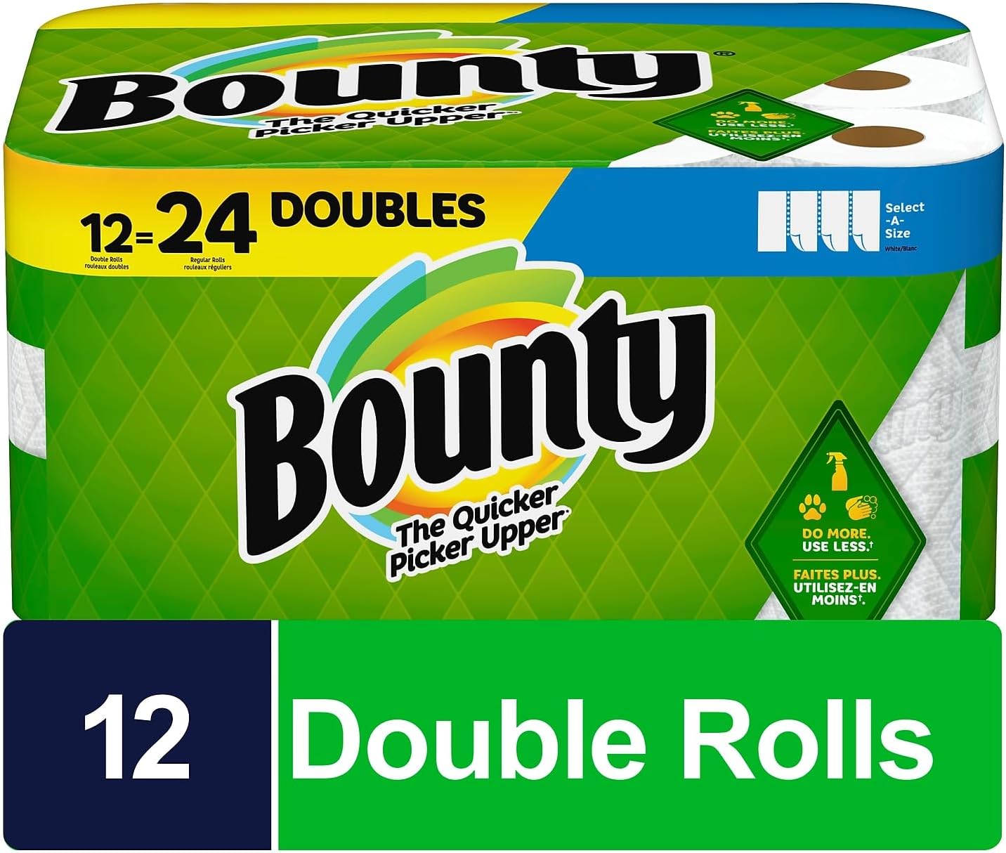 Paper Towels Select-A-Size, White, 6 Triple Rolls = 18 Regular Rolls