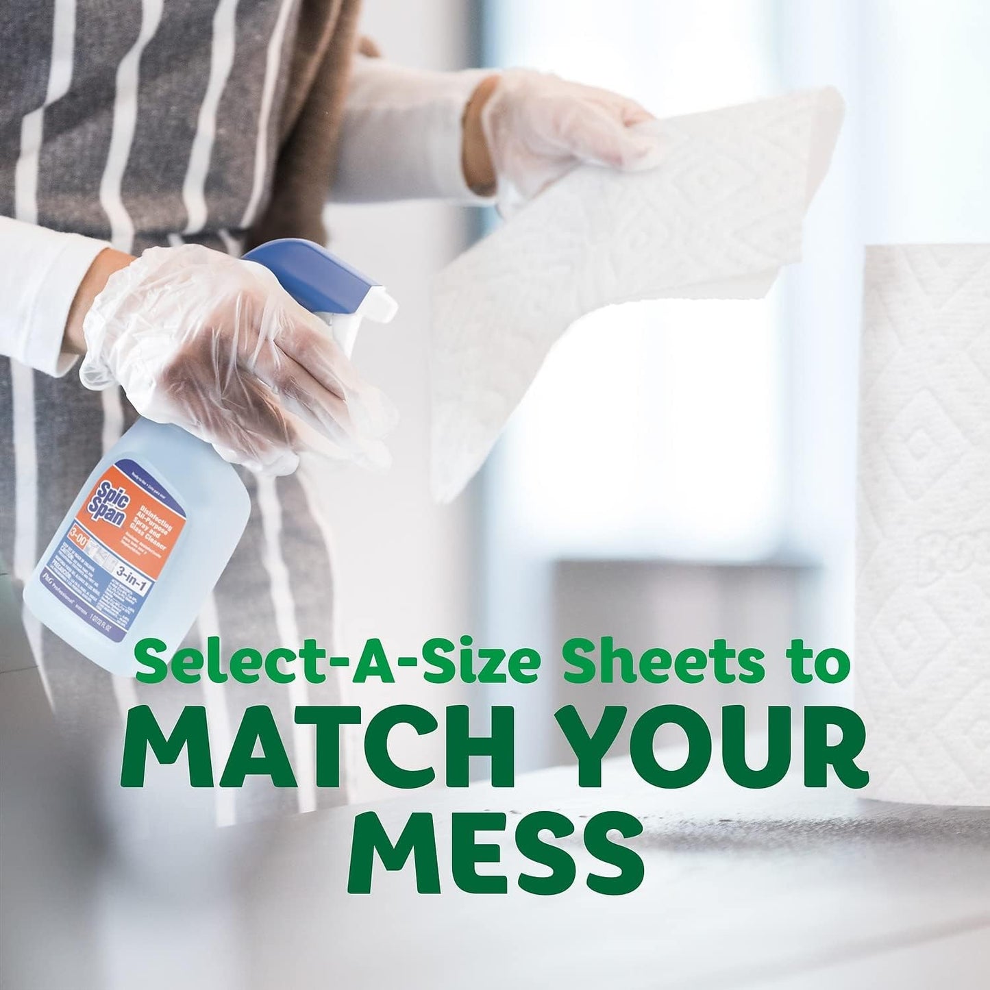 Paper Towels Select-A-Size, White, 6 Triple Rolls = 18 Regular Rolls