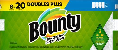 Paper Towels Select-A-Size, White, 6 Triple Rolls = 18 Regular Rolls