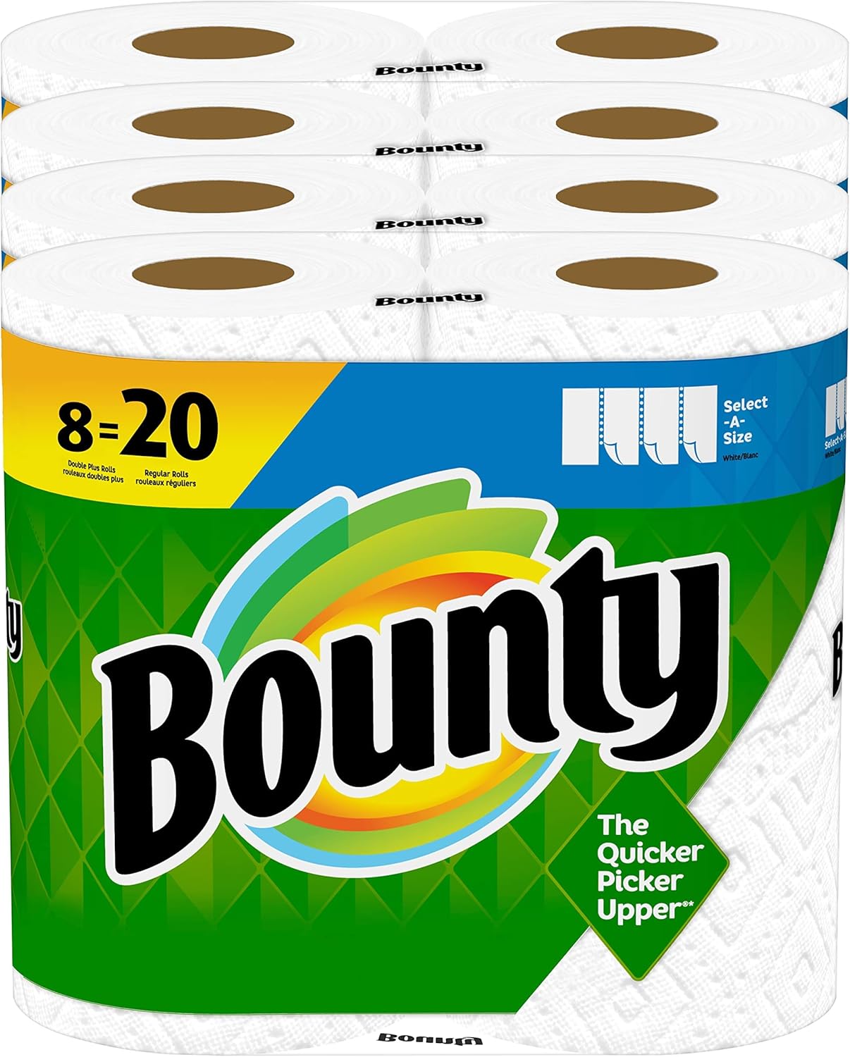 Paper Towels Select-A-Size, White, 6 Triple Rolls = 18 Regular Rolls