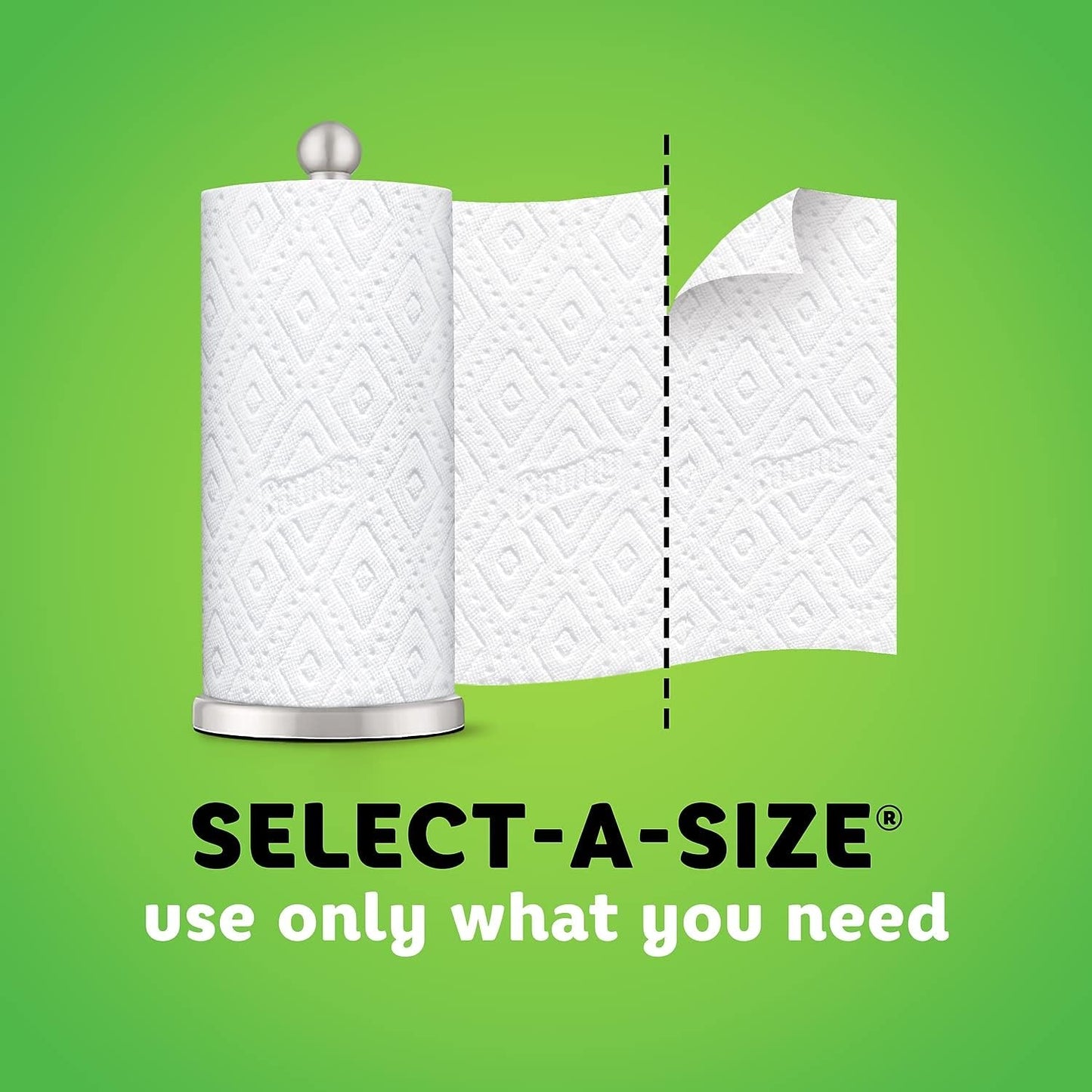 Paper Towels Select-A-Size, White, 6 Triple Rolls = 18 Regular Rolls